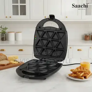 ለቤት እና ለንግድ የሚሆን Saachi 7-in-1 (Sandwich, Waffle, Donut More)