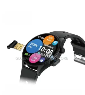 Sim Card Smartwatch 5g Round 2.5d Curved Touchscreen Wireless Charging