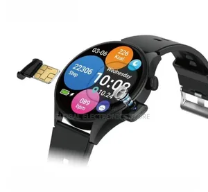 Sim Card Smartwatch 5g Round 2.5d Curved Touchscreen Wireless Charging