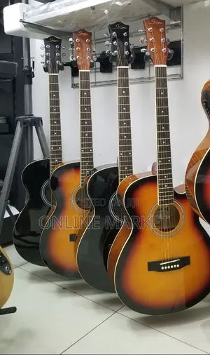 Smiger Semi Acoustic Guitars With /Capo /Extra Strings/Belt