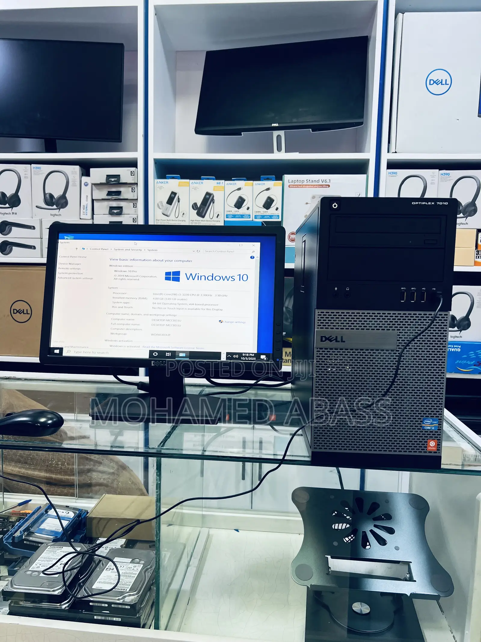 Desktop Computer Dell OptiPlex 7010 4GB Intel Core i5 HDD 500GB