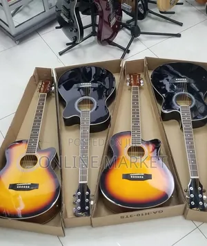 Smiger Semi Acoustic Guitars With /Capo /Extra Strings/Belt