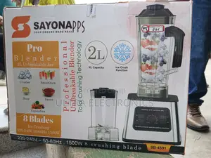 Sayonapps Pro Blender, Model Sb-4591, Featuring a 2l Unbreakable