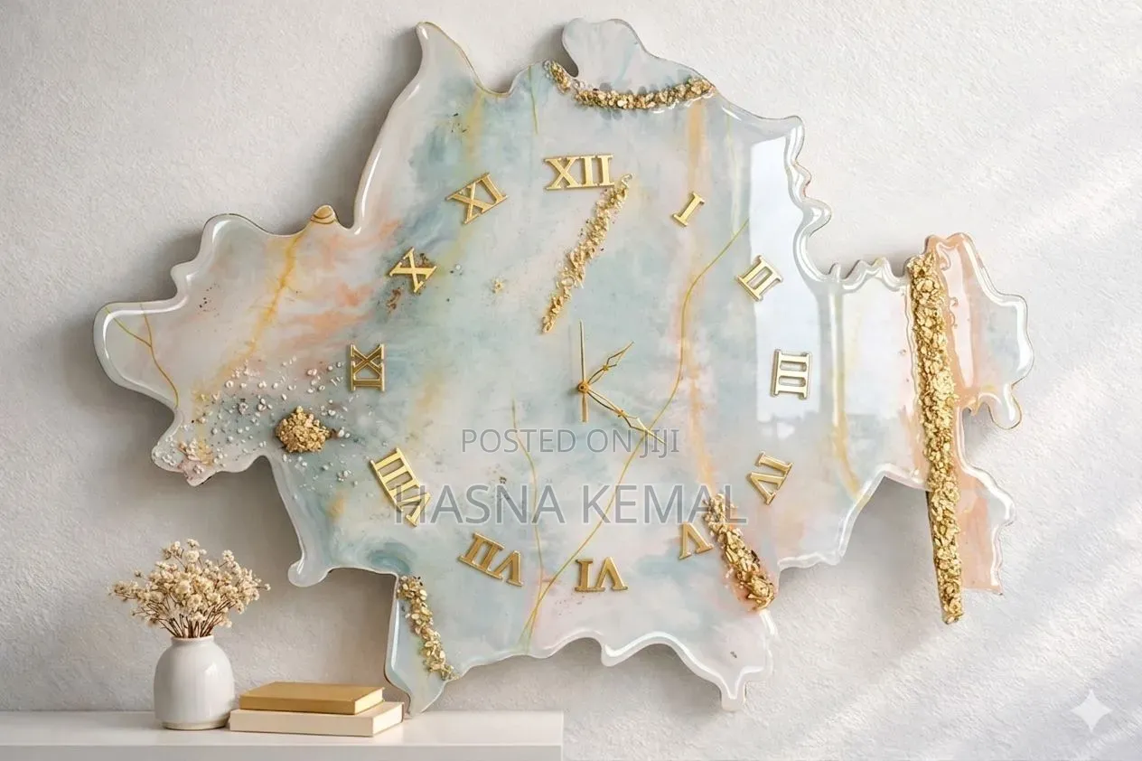 Resin Clock Unique Design