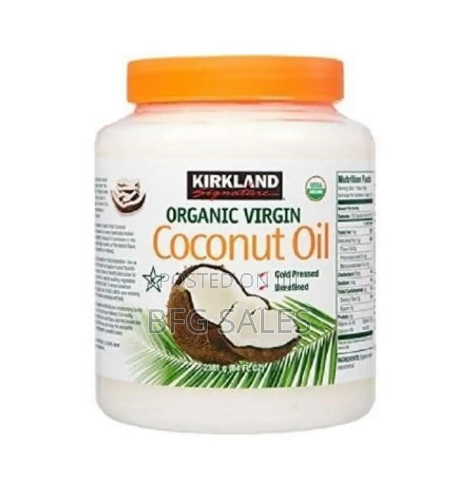 ኦርጋኒክ ኮኮናት ኦይል (Kirkland Organic Coconut Oil) ለቆዳ ለፀጉርና ለምግብ የሚሆን