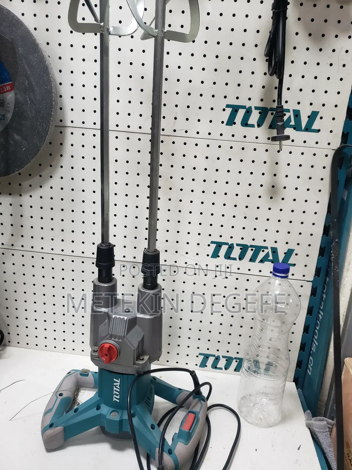 Total Tools Brand Industrial Electric Twin Paddle Mixer, Model