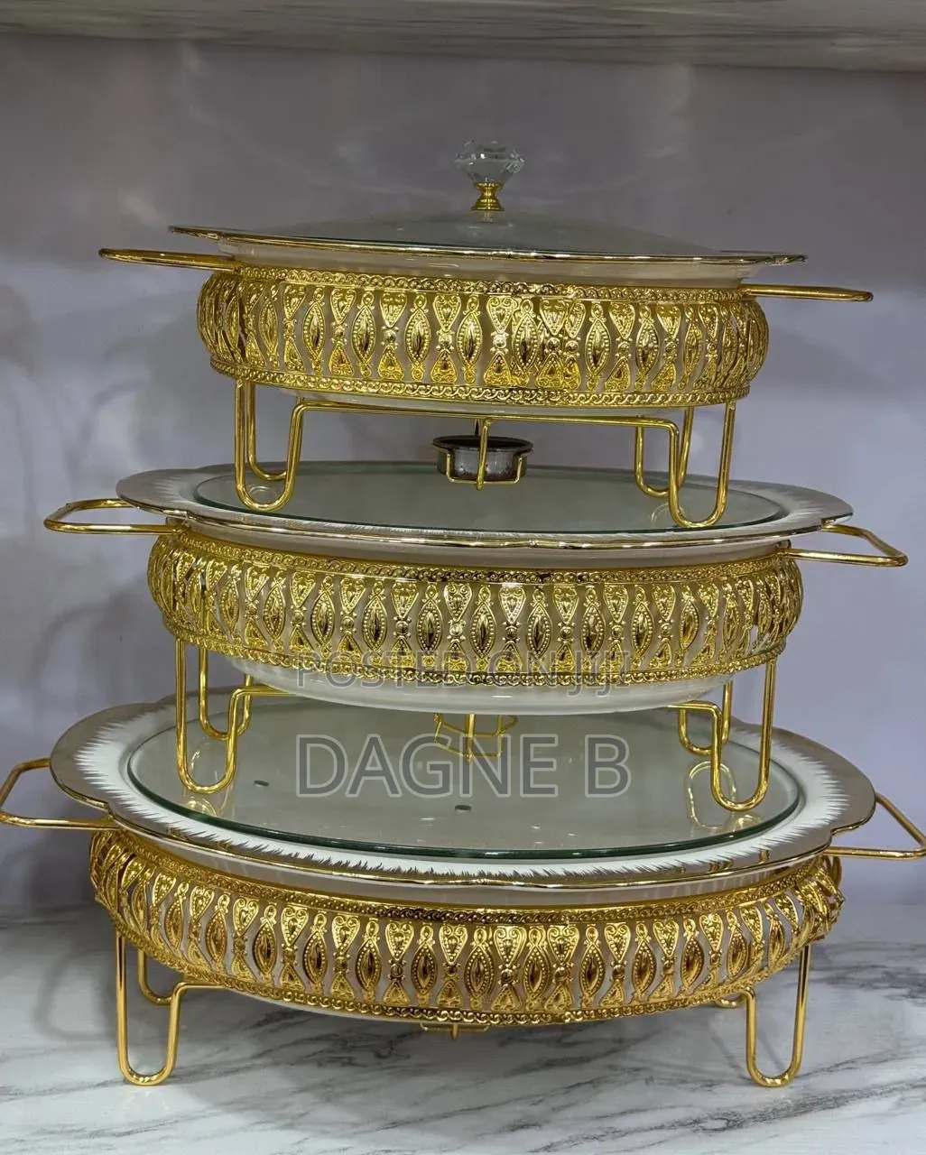 Cheafing Dish 3 Set ባለ 3 ሼፊንግ ዲሽ