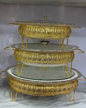 Cheafing Dish 3 Set ባለ 3 ሼፊንግ ዲሽ