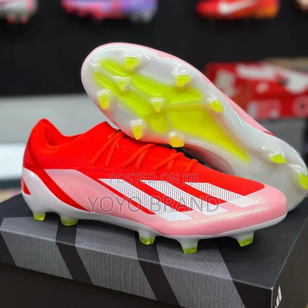 Adidas X Crazyfast Elite Soccer Cleats Red/White Unisex Football Shoes