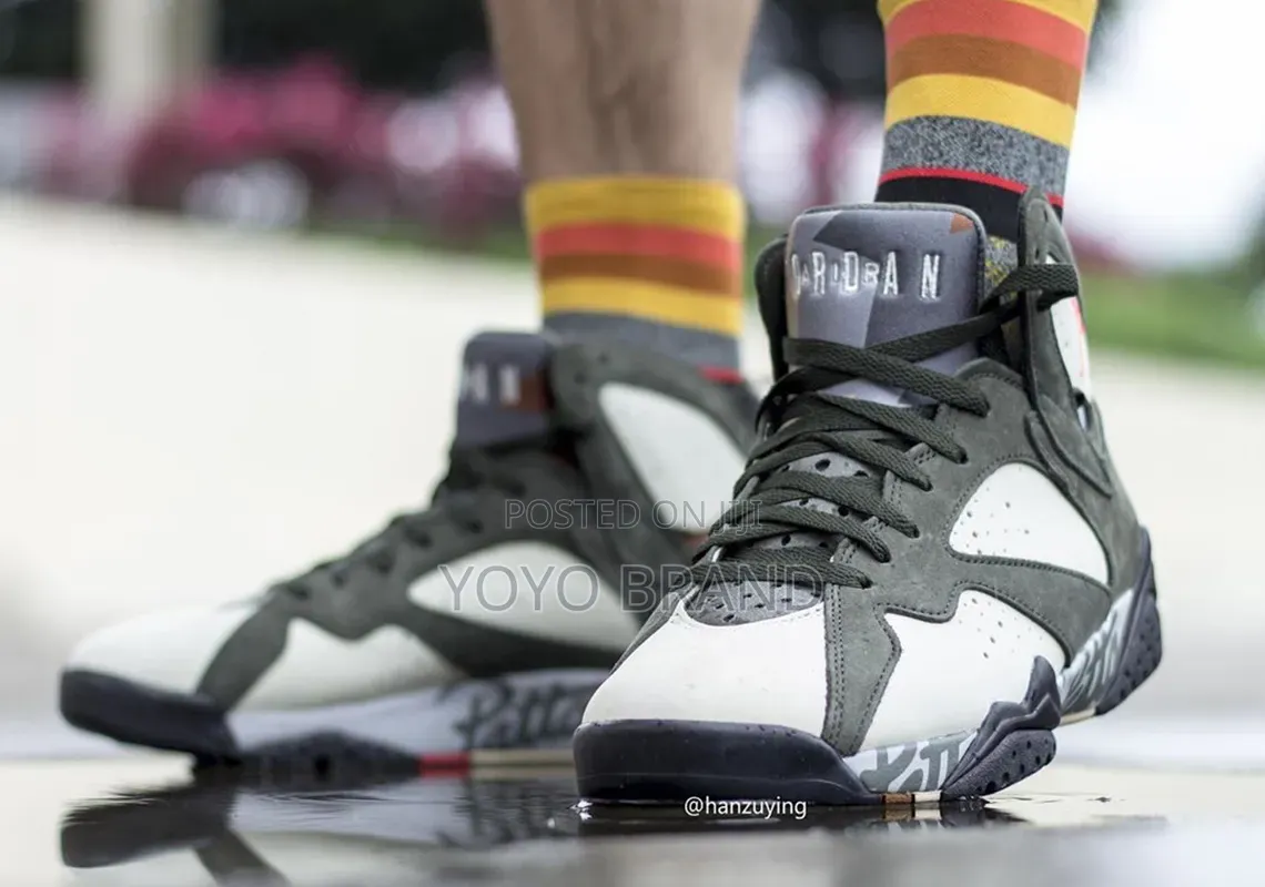 Nike Air Jordan 7 Retro X Patta Shimmer Unisex Fashion Boots