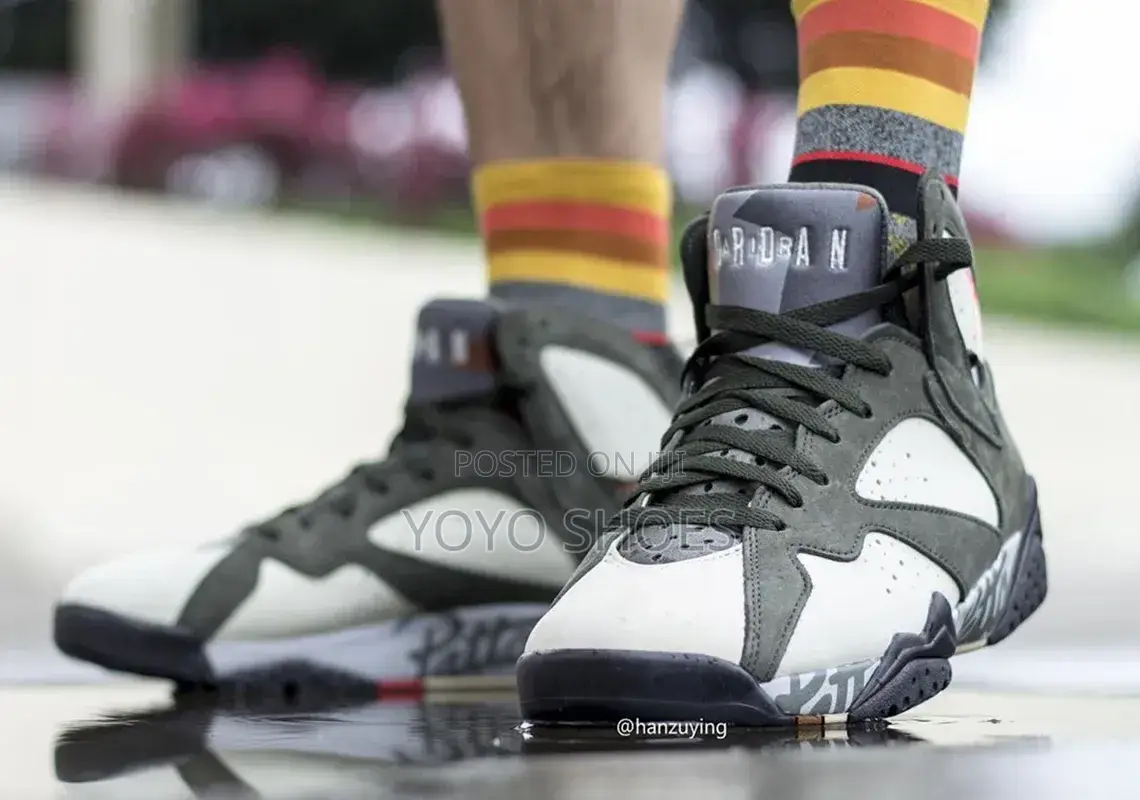 Nike Air Jordan 7 Retro X Patta Shimmer Unisex Fashion Boots