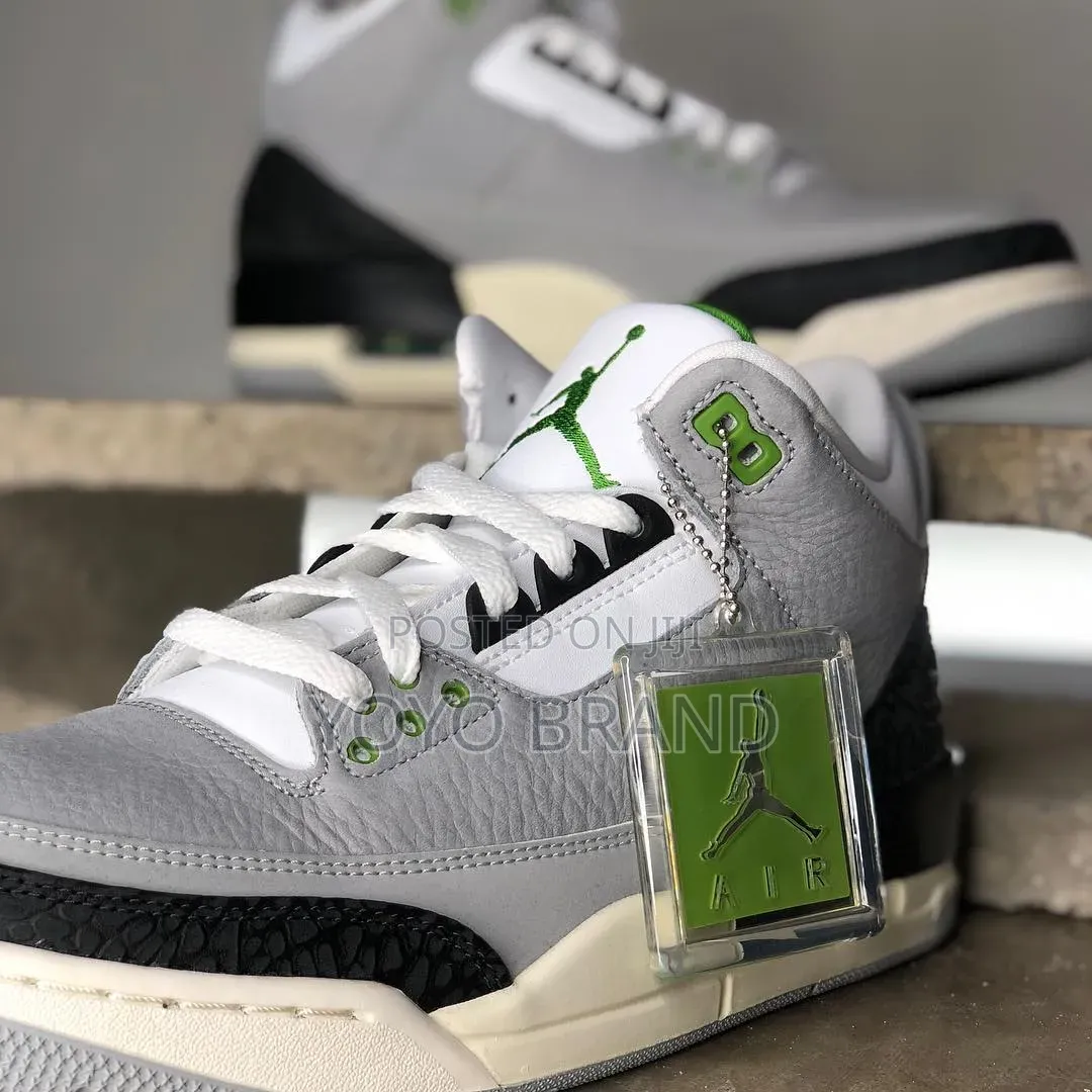 New Arrival Nike Air Jordan 3 Retro"Chlorophyll "Unisex Half Boots