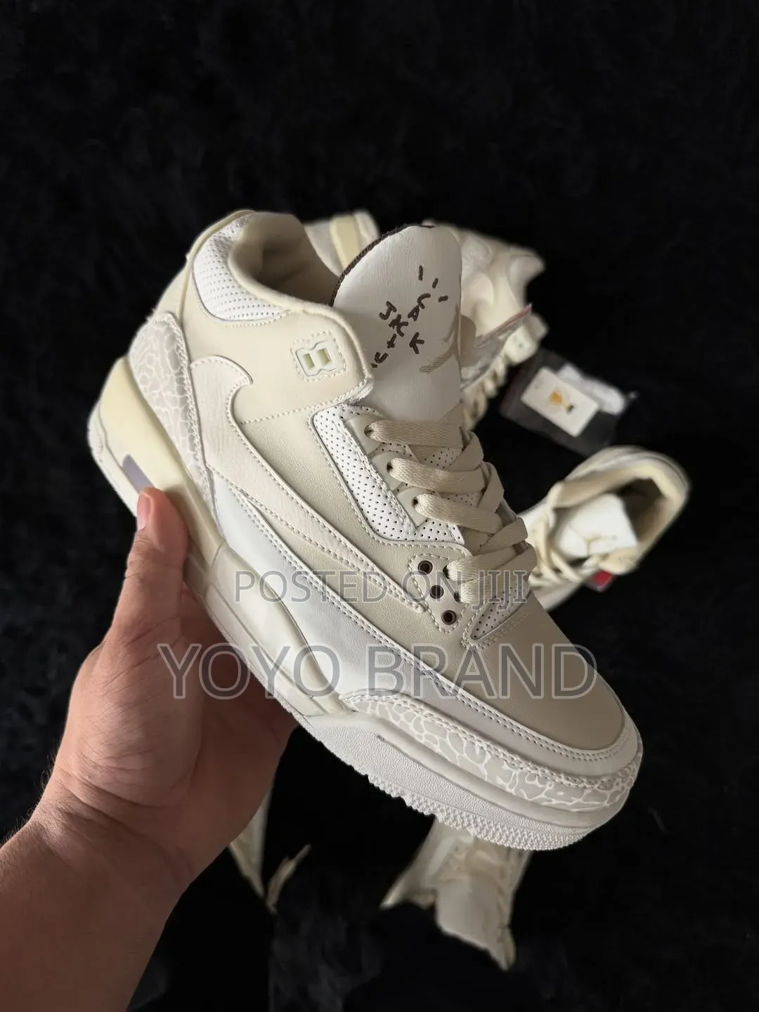 Nike Air Jordan 3 Retro Xtravis Scott "Sail X Reverse Mocha" Boots