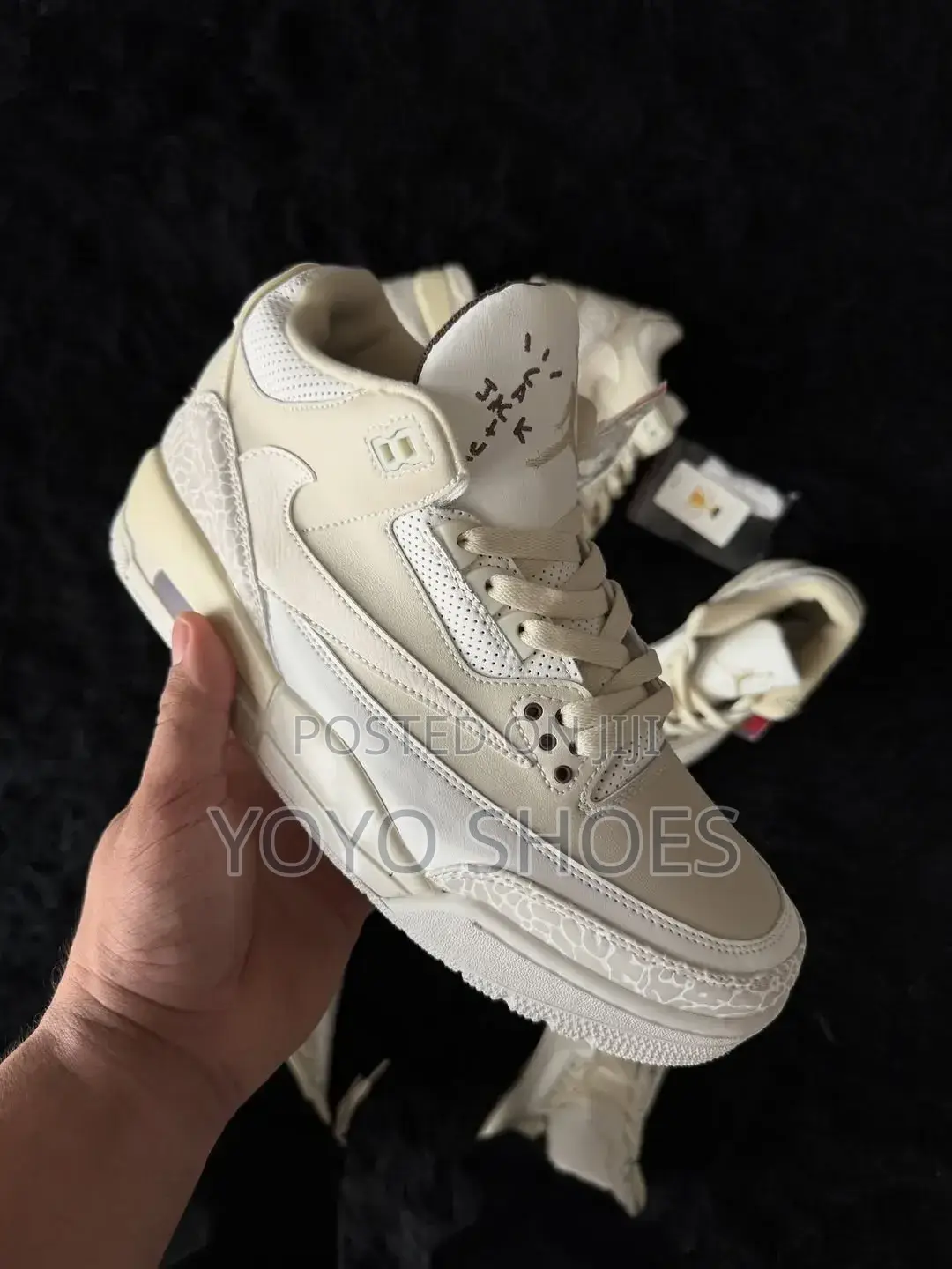 Nike Air Jordan 3 Retro Xtravis Scott "Sail X Reverse Mocha" Boots