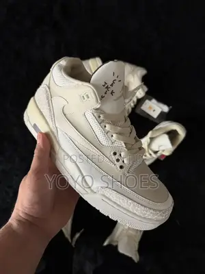 Nike Air Jordan 3 Retro Xtravis Scott "Sail X Reverse Mocha" Boots