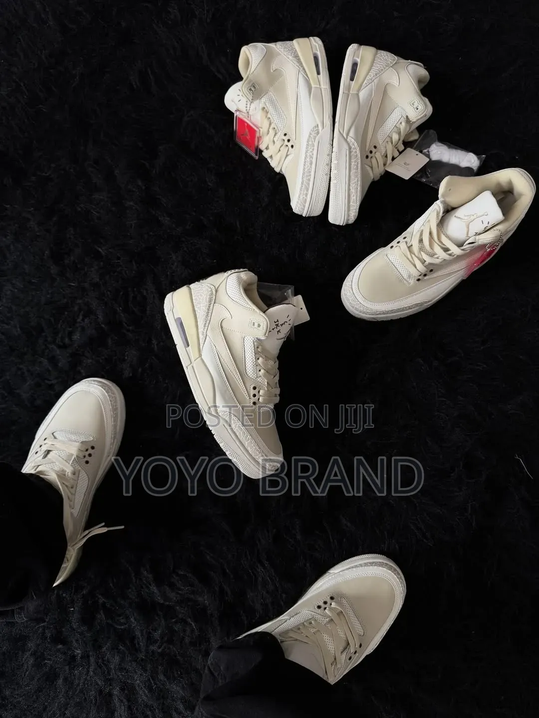 Nike Air Jordan 3 Retro Xtravis Scott "Sail X Reverse Mocha" Boots
