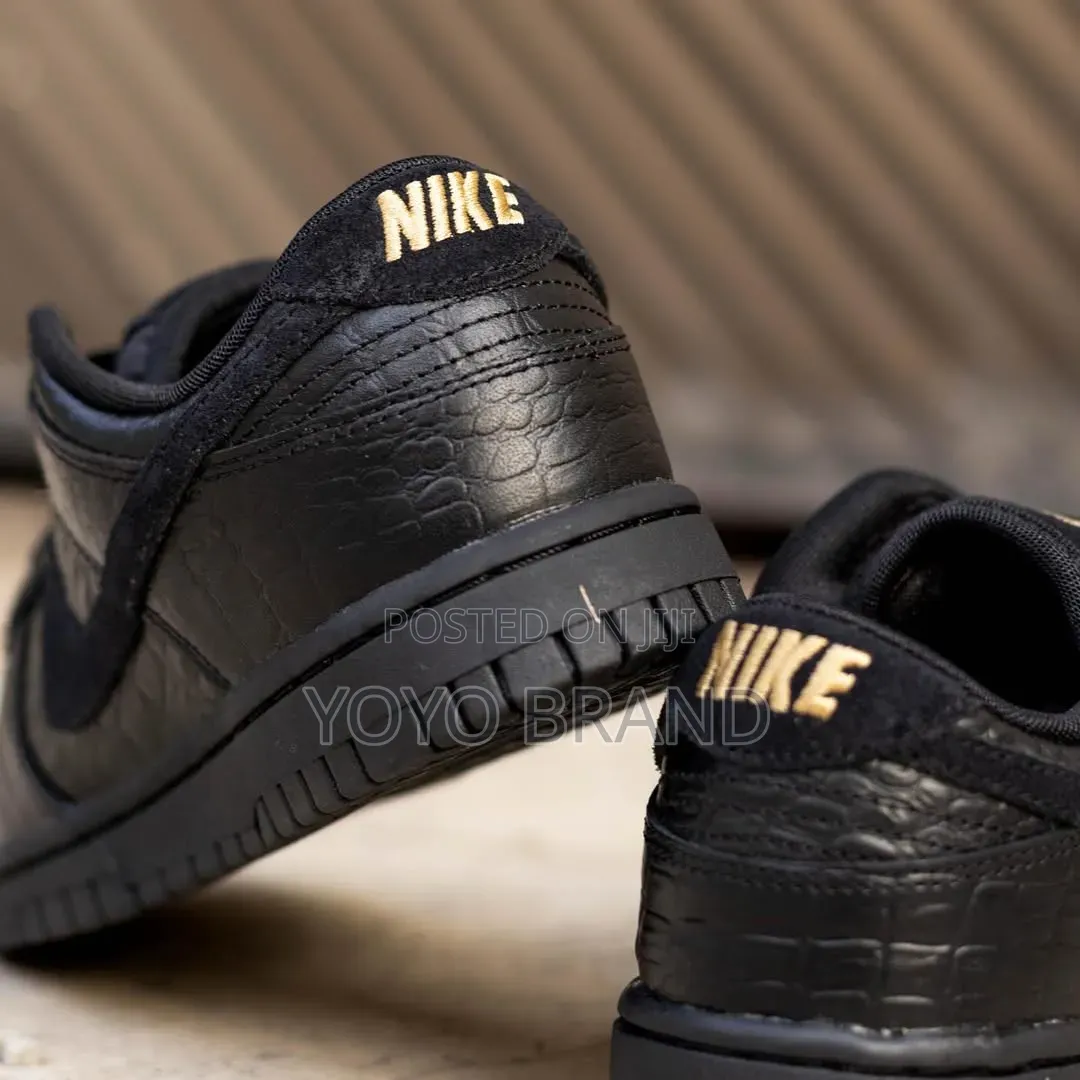 Nike Sb Dunk Low "Black Crocodile "Unisex Fashion Shoes
