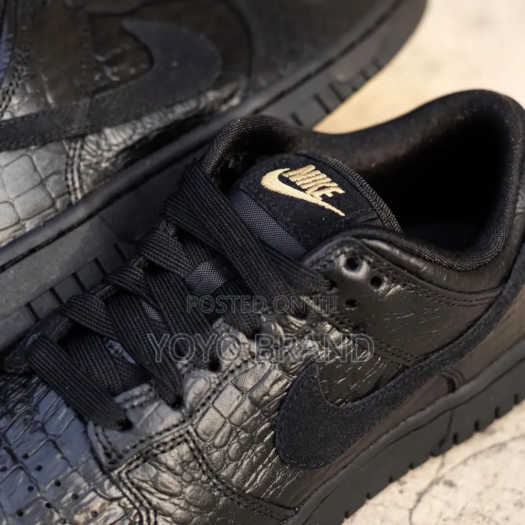 Nike Sb Dunk Low "Black Crocodile "Unisex Fashion Shoes