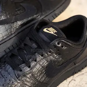 Nike Sb Dunk Low "Black Crocodile "Unisex Fashion Shoes
