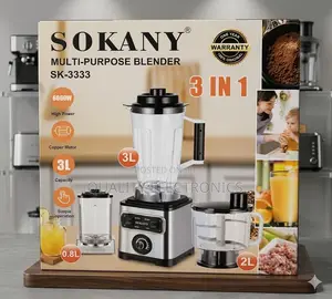 🍹 Sokany Multi-purpose Blender 3 L Powerful & Versatile Kitchen Helper