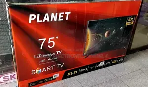 ➜Planet 75" New 2026 Smart Android Double Glass Tv ➭Free Delivery