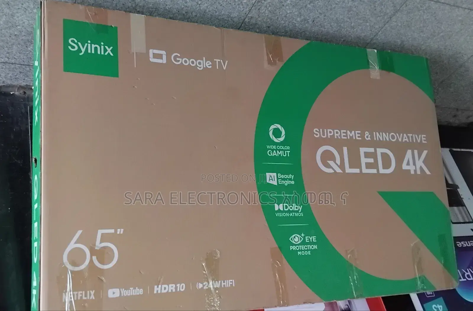 ➤Syinix 75" Qled Smart New 2026 ➤Free Delivery ➤10 Years Warranty