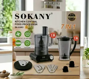 Sokany Kitchen Central Food Processor 1500w 7-in-1 Multifunctional
