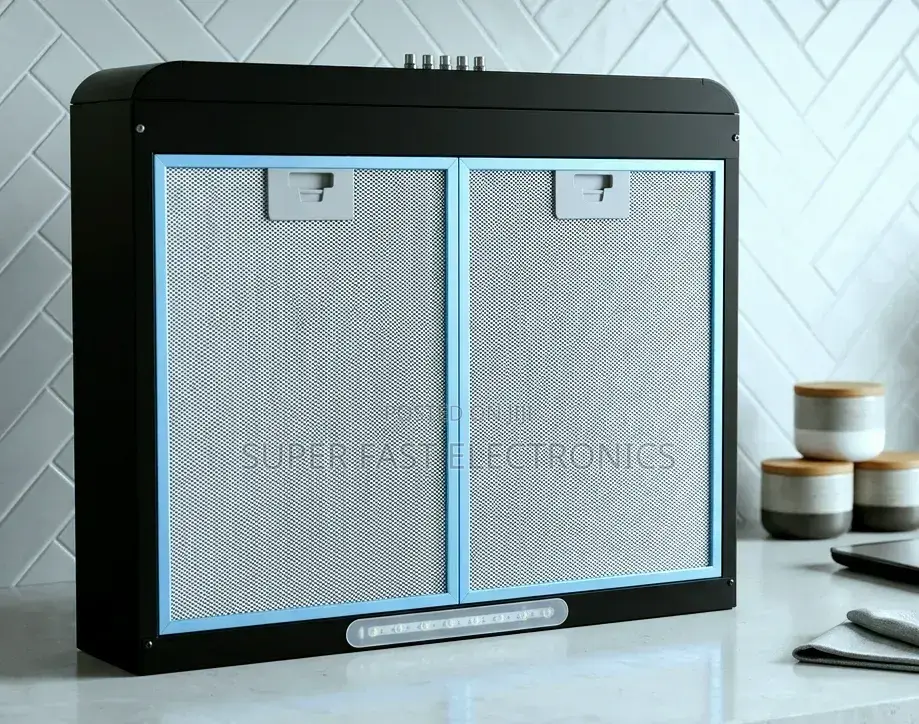 Kitchen Saker 60x60cm Range Hood Sleek Black Ventilation System