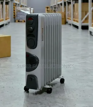 Nikura Room Heater 9-Fin Oil Filled Electric Radiator - 2400w High