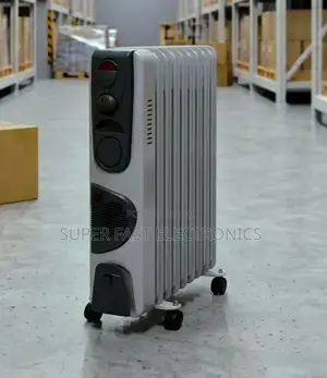 Nikura Room Heater 9-Fin Oil Filled Electric Radiator - 2400w High