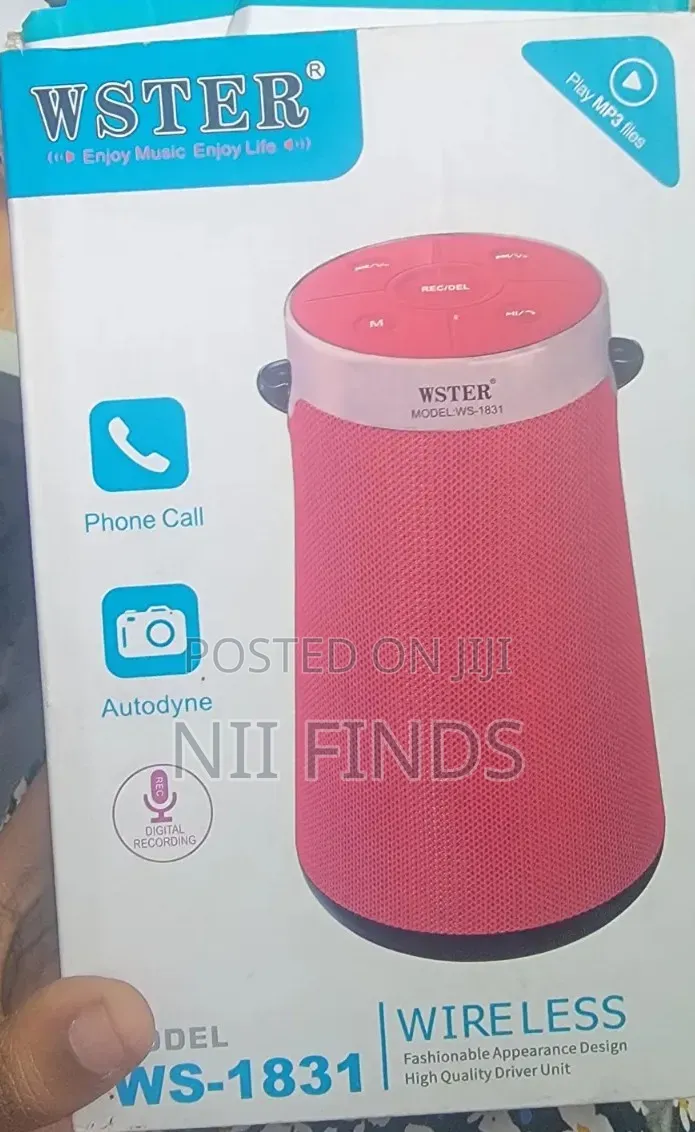 Wster Ws-1831 Portable Wireless Bluetooth Speaker – High Quality Sound