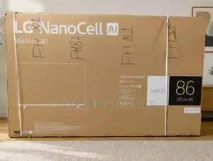 Lg Nanocell 86-Inch Smart Tv in Its Shipping Box. Model Information