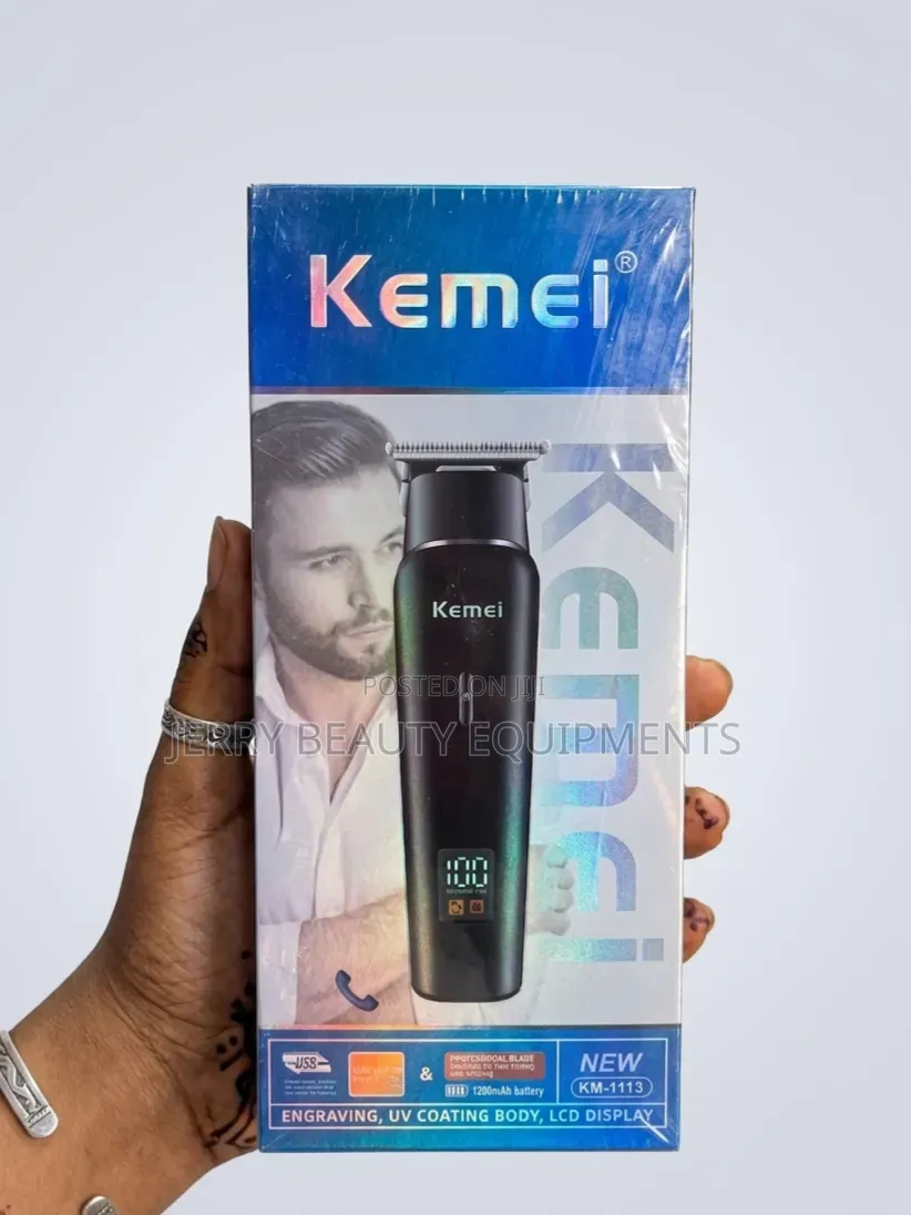 Kemei 1113 Hair Clipper- Usb Rechargeable, 180mins
