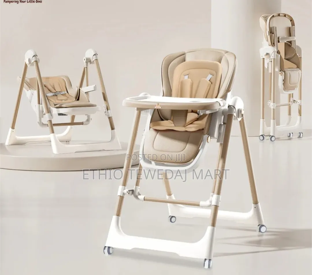 Waby High Chair Swing - Adjustable,Foldable Feeding Chair, Dual Tray