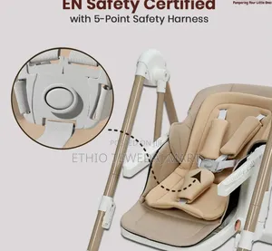 Waby High Chair Swing - Adjustable,Foldable Feeding Chair, Dual Tray