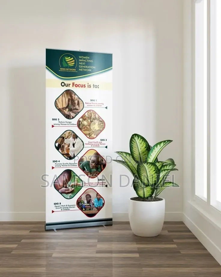 Roll-Up Banner With Stand