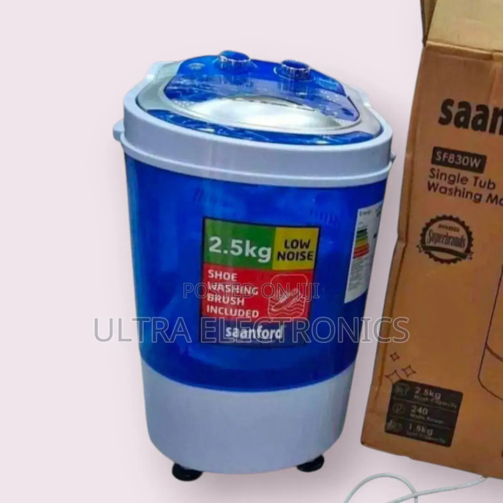Sanford 2.5kg Mini Washing Machine (Model Sf830w) in Blue and White,