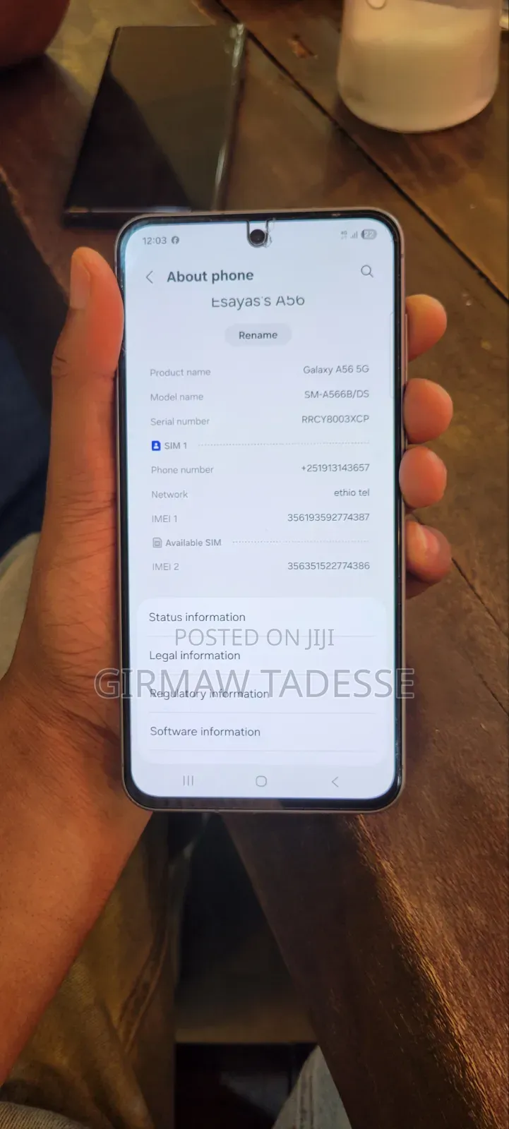 New Samsung Galaxy A56 256 GB Black