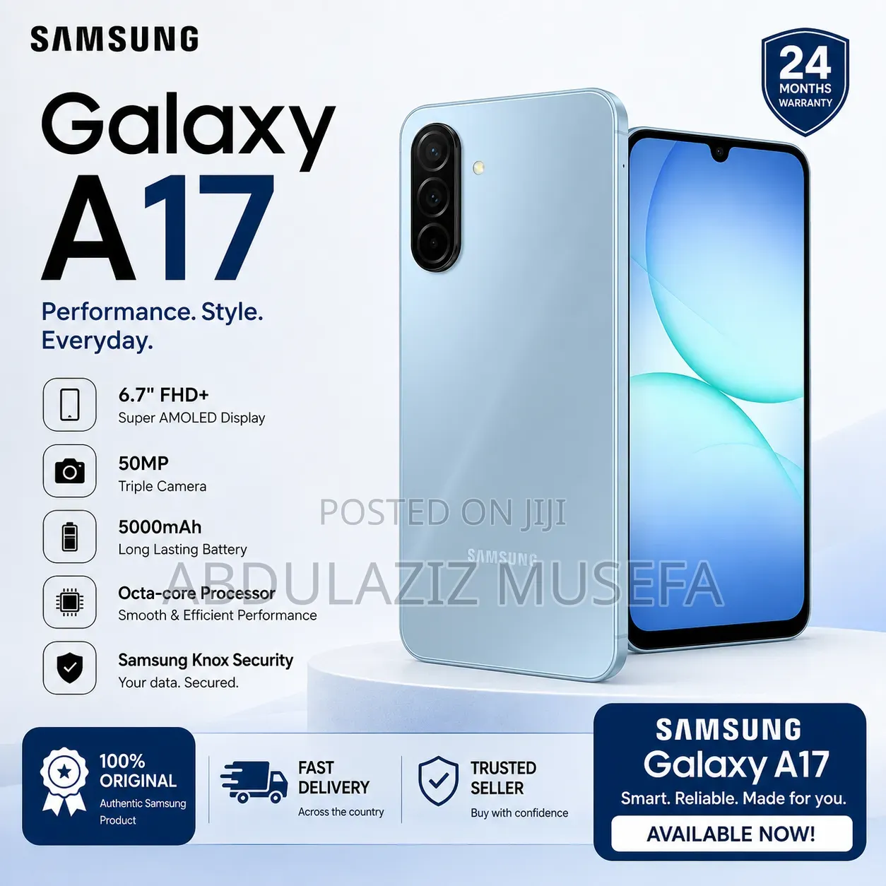 New Samsung Galaxy A17 128 GB Black