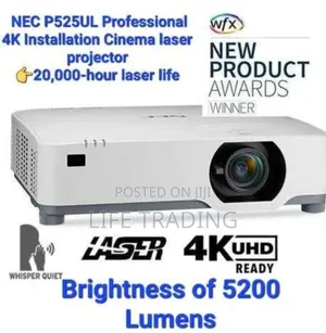 New Nec P525ul 5200 Lumens Professional Projector