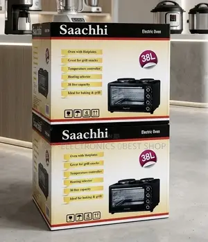 Saachhi Mini Oven 38l Electric Oven With Dual Hotplates