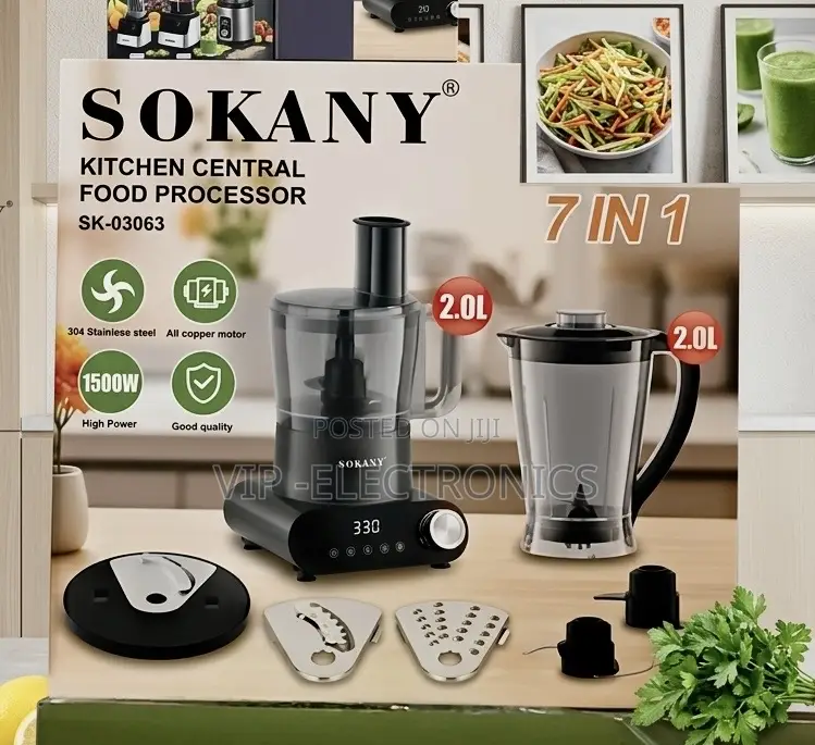 Sokany 7-in-1 Kitchen Central Food Processor (Sk-03063)