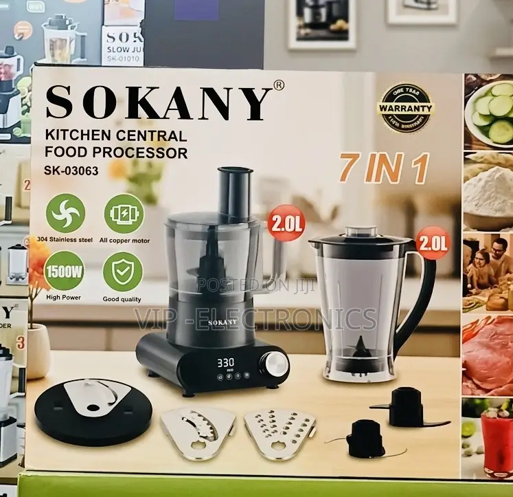 Sokany 7-in-1 Kitchen Central Food Processor (Sk-03063)