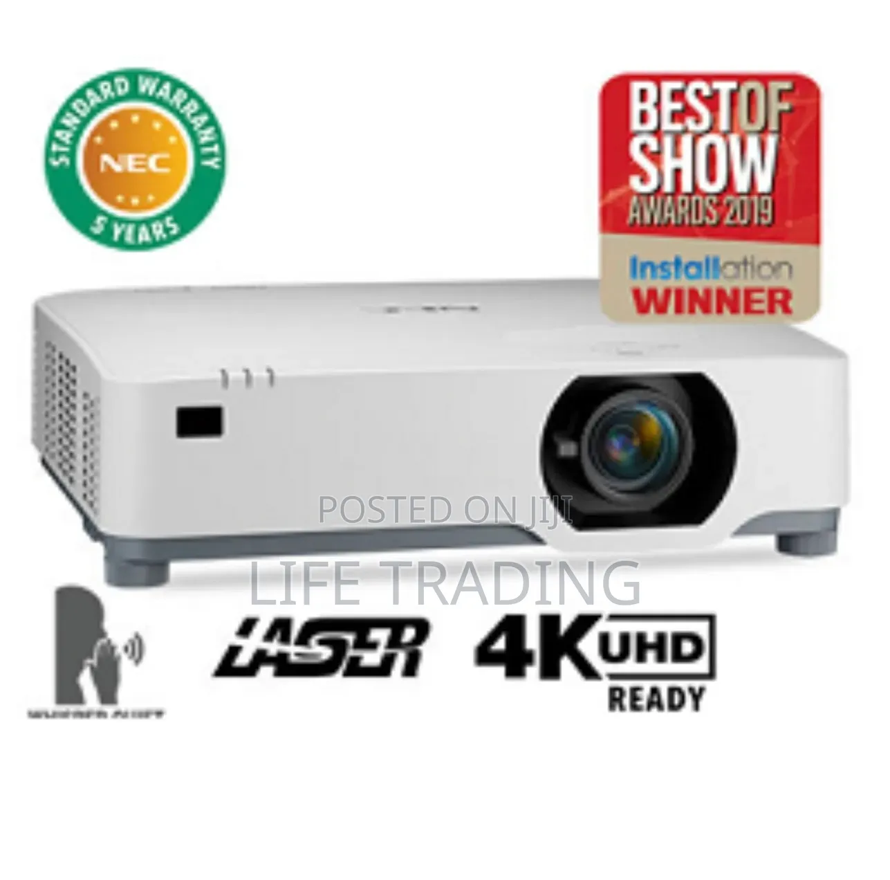 New Nec P525ul 5200 Lumens Professional Projector