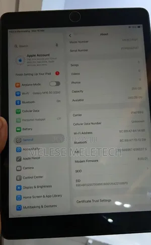 New Apple iPad 10.2 (2020) 256 GB Gray