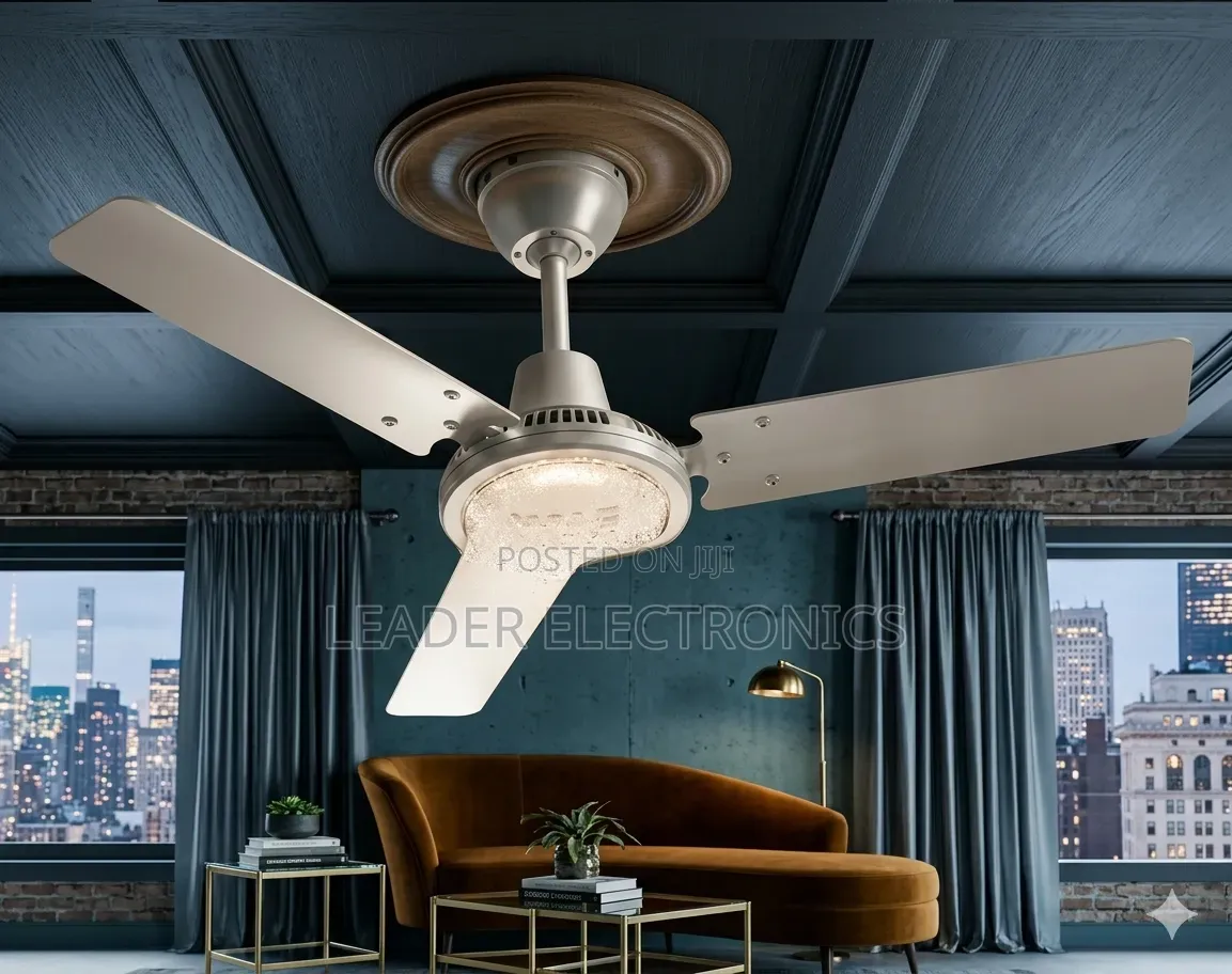 Crown Ceiling Fan 56" – Powerful Elegant Cooling