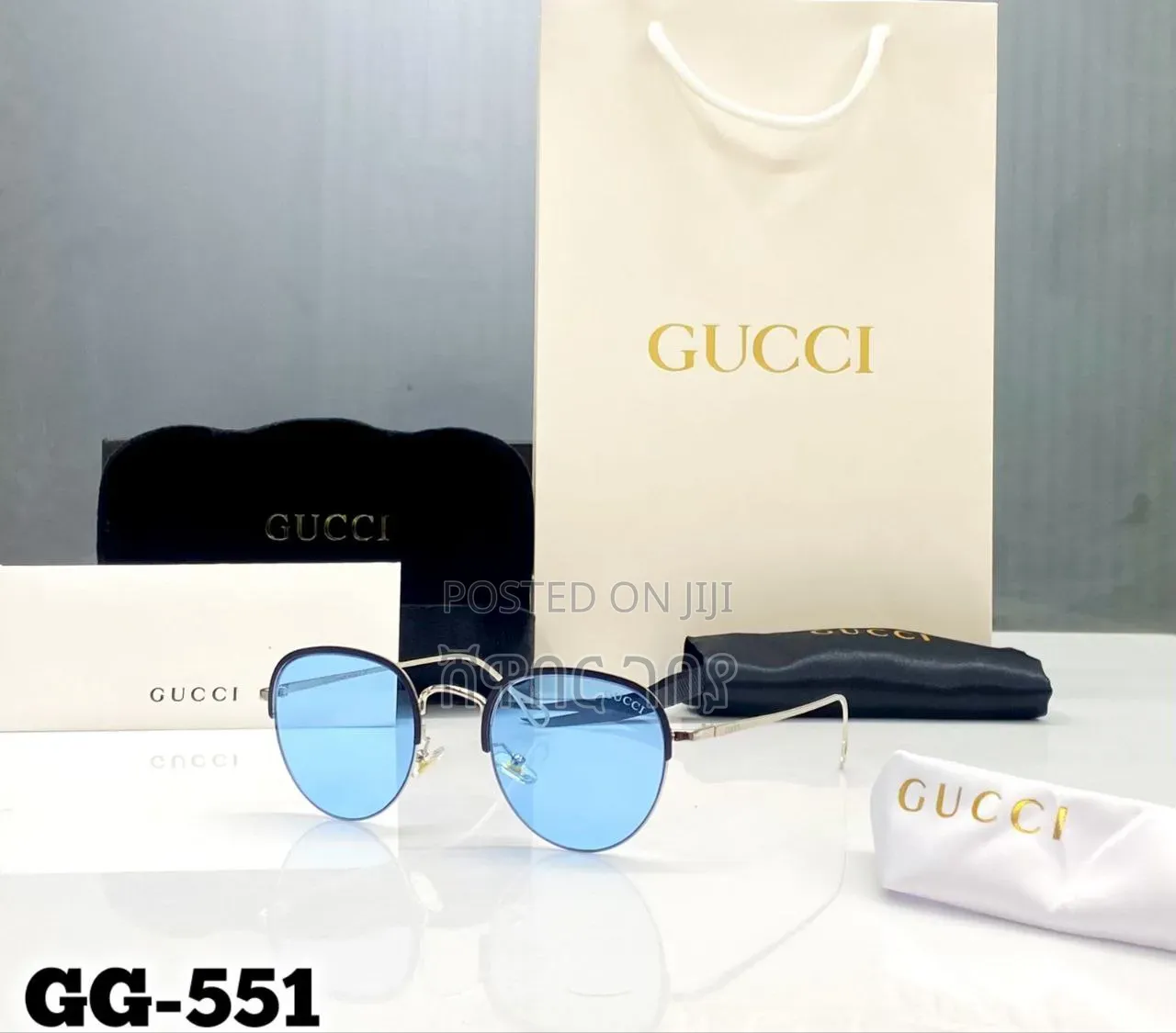 Escape to the Coast in Style With Premium Gucci Gg-551 Sunglasses