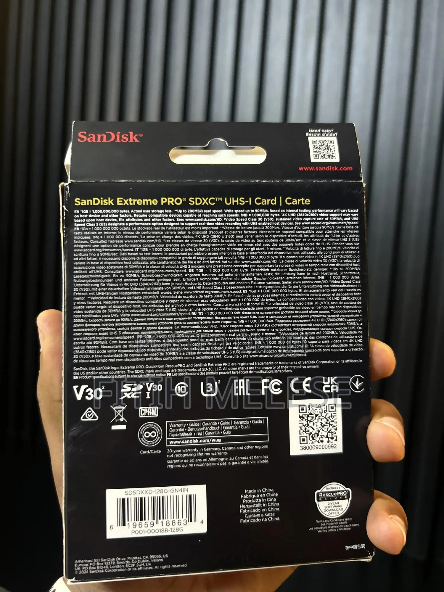 Extreme Pro 128gb/200mbs