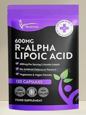 R-Alpha Lipoic ( Active Form of Ala) 600mg Per Serving 120