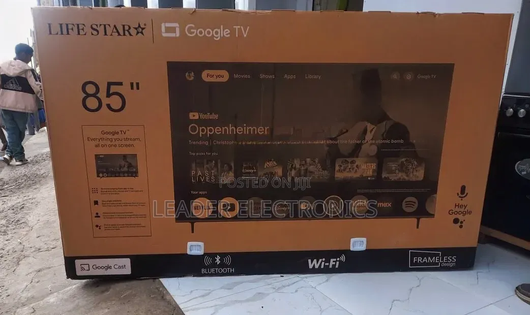 Lifestar Tv 85" Smart Google Tv – Uhd | Original | Frameless 3 Year